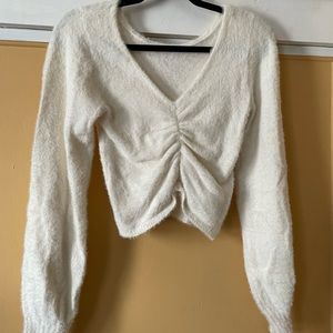Hollister Cropped Cashmere type sweater